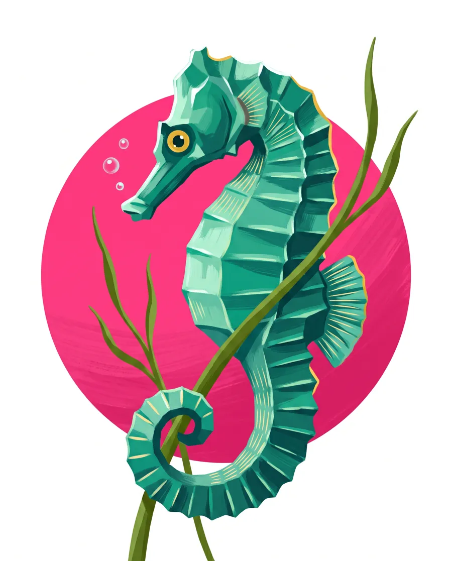 Seahorse color reference from Quiet Ocean