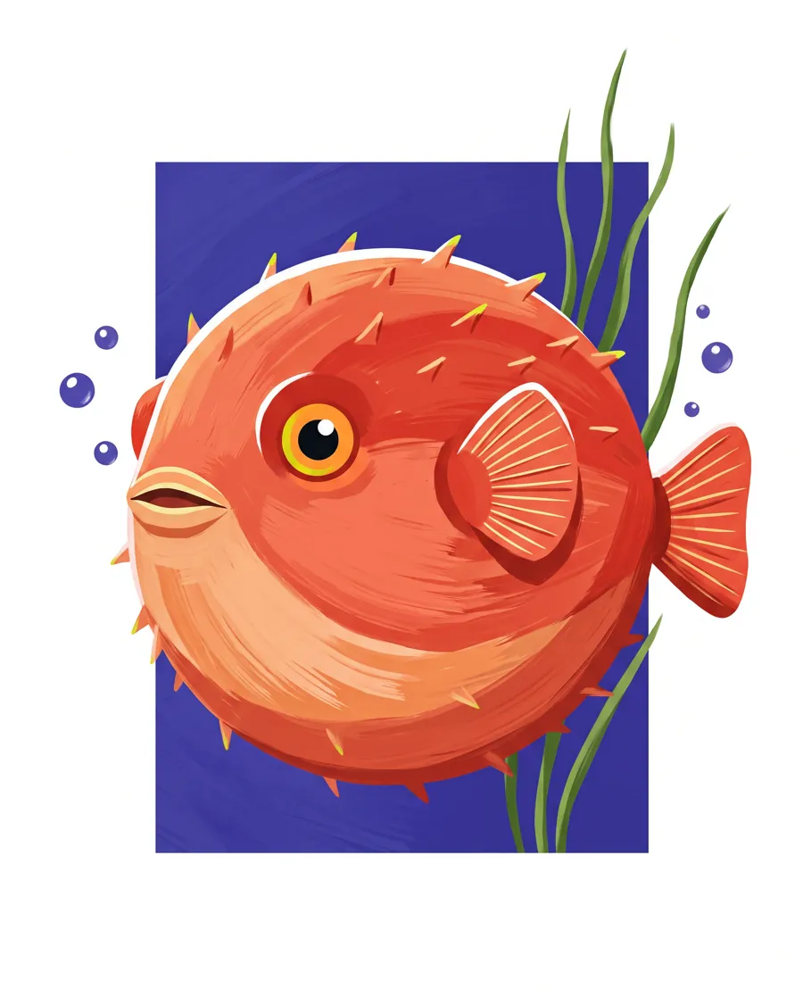 Pufferfish color reference from Quiet Ocean