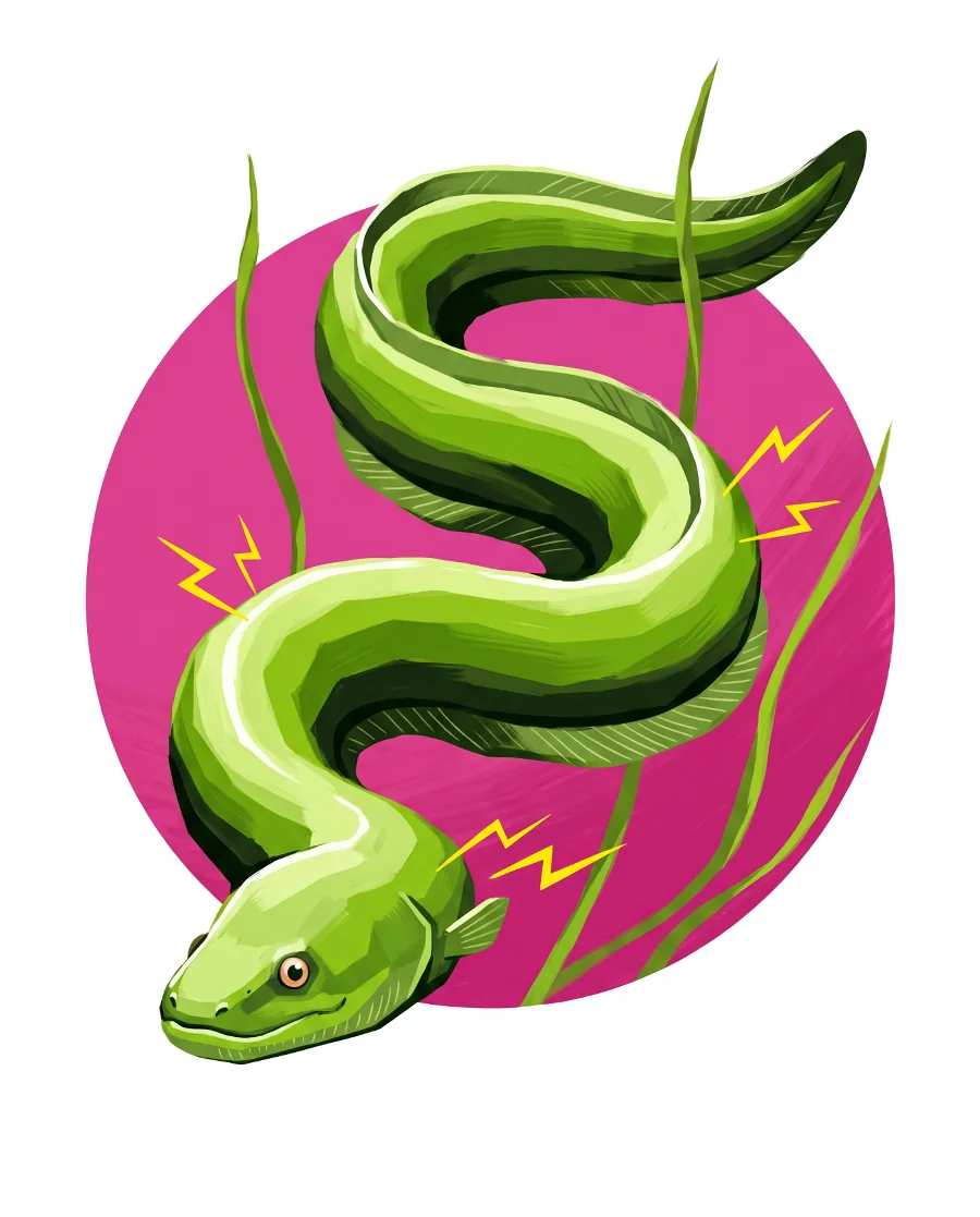 Electric eel color reference from Quiet Ocean
