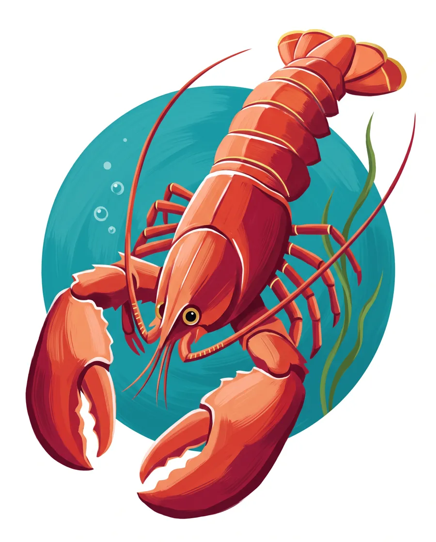 Lobster color reference from Quiet Ocean
