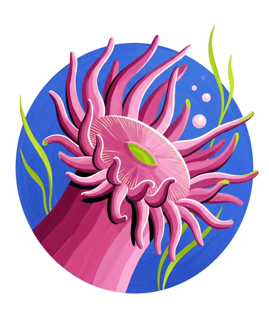 Sea anemone color reference from Quiet Ocean