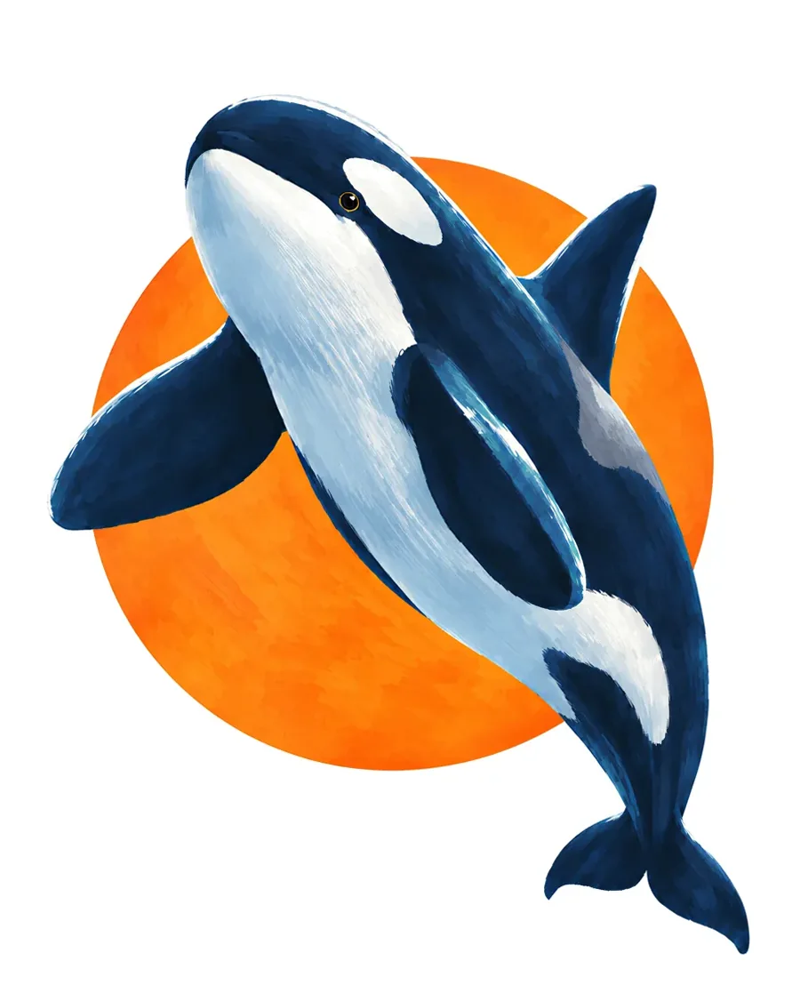 Orca color reference from Quiet Winter