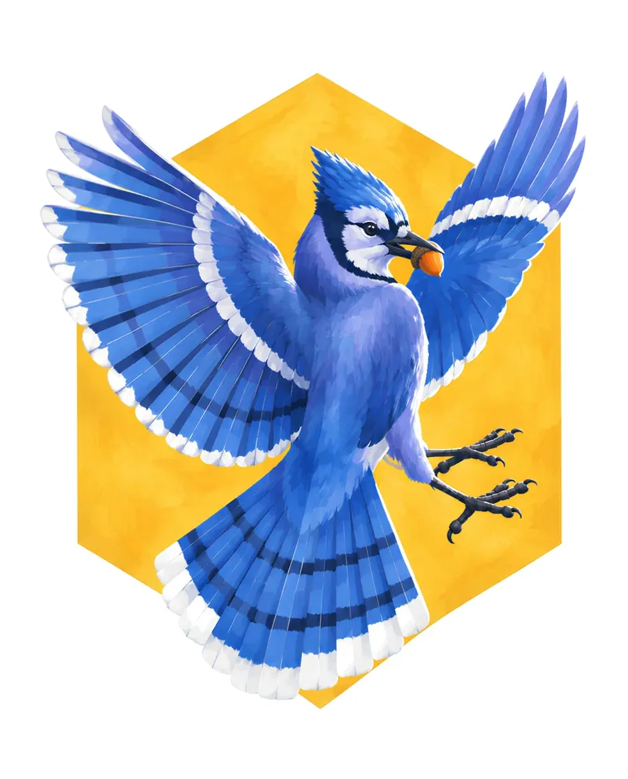 Blue jay color reference from Quiet Winter