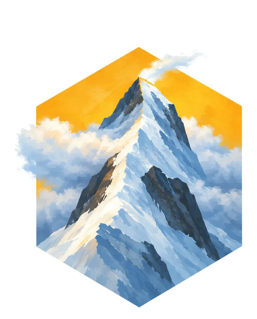 Mountain summit color reference from Quiet Winter